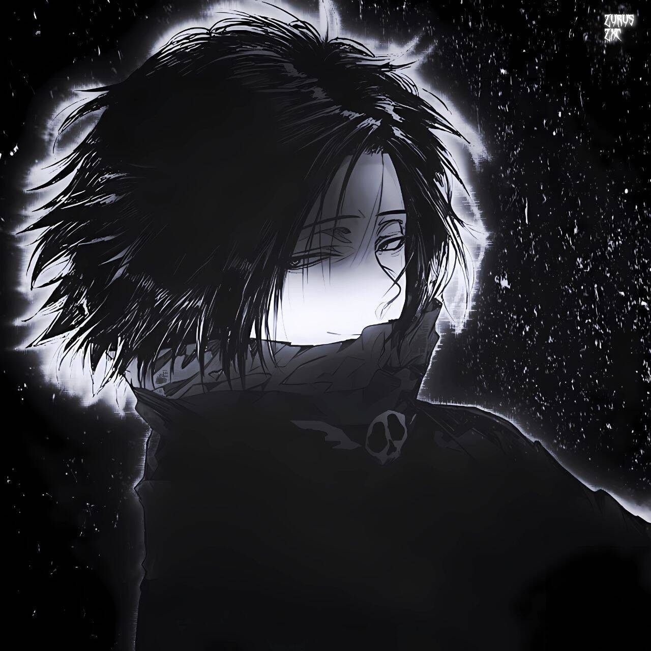 Dark Anime Style Profile Picture for Discord