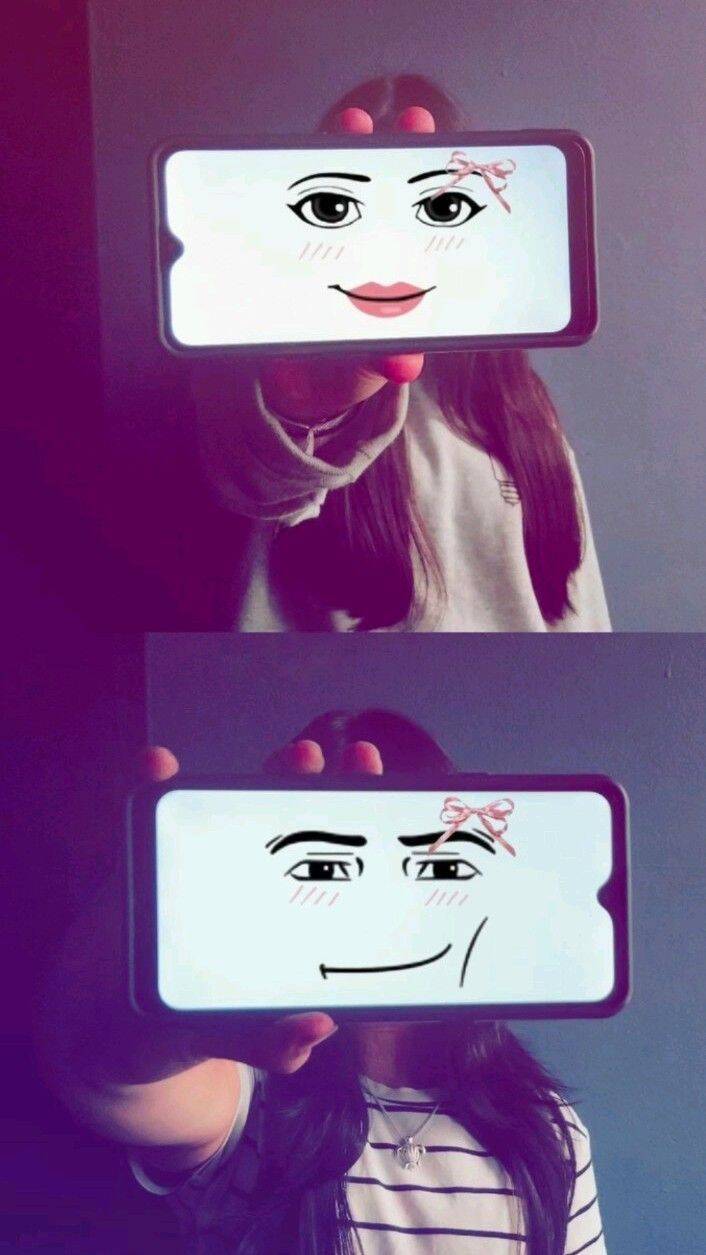 Cartoon Faces pfp Profile Picture for Matching Couple
