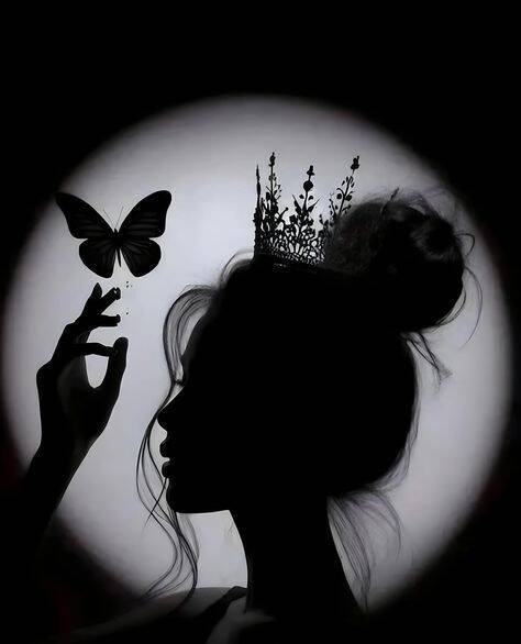 Crown and Butterfly pfp Profile Picture