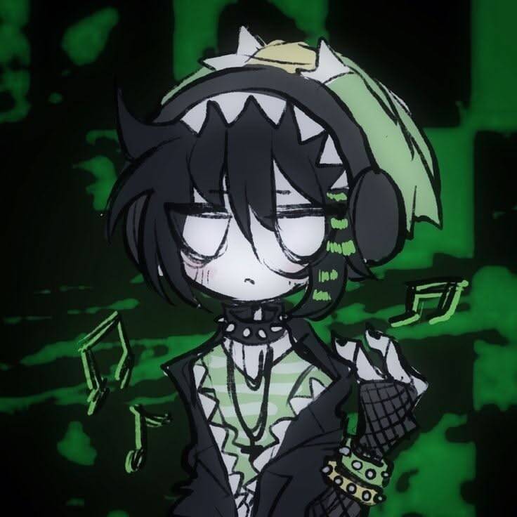 Emo pfp Profile Picture with Alternative Style and Headphones