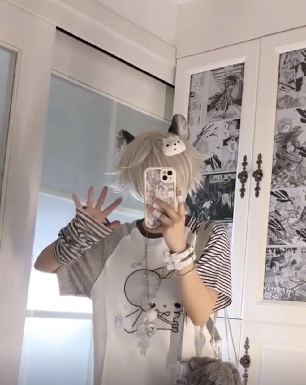 Femboy Pfp Profile Picture with Cat Ears and Kawaii Style