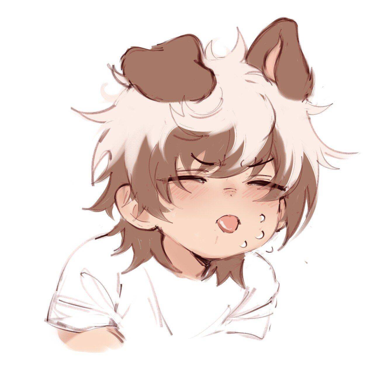 Femboy Pfp Profile Picture with Dog Ears