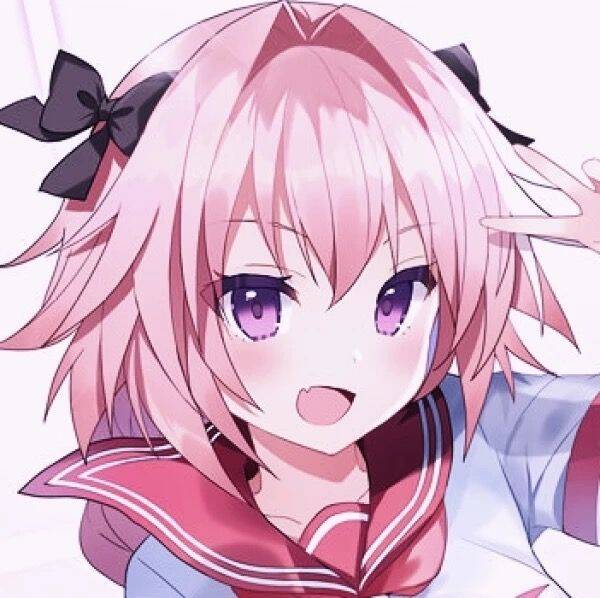 Femboy Pfp Profile Picture with Pink Hair and Bow