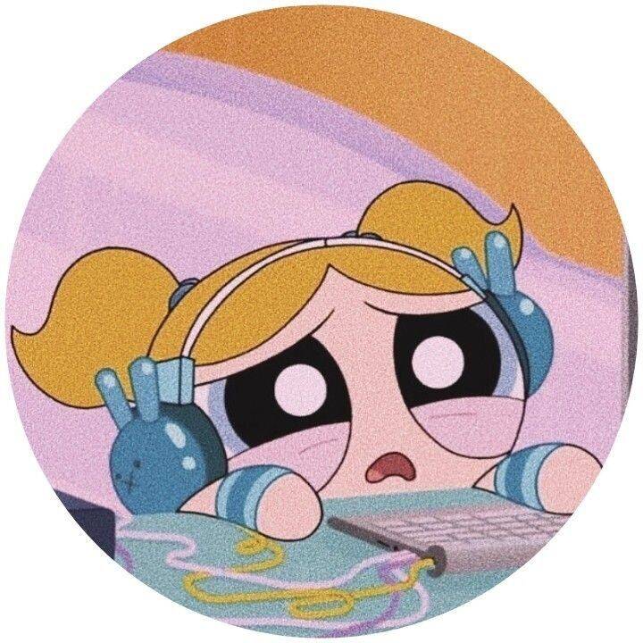 Cute Cartoon Drawing pfp Profile Picture for Instagram Girl​