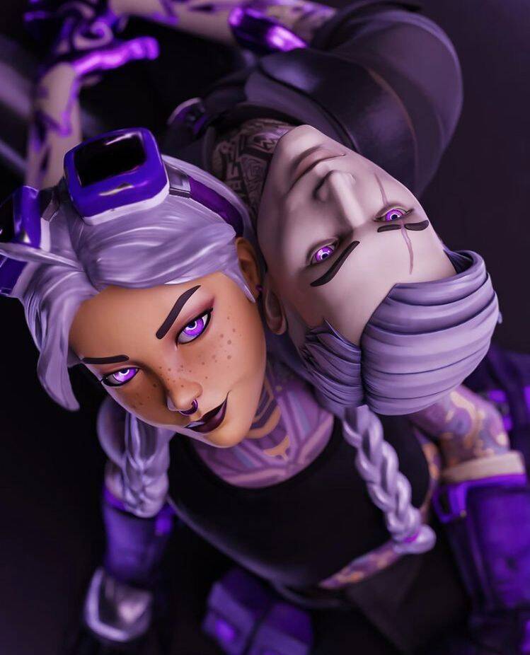 Fortnite with Purple Skin and Attractive Eyes pfp Profile Picture