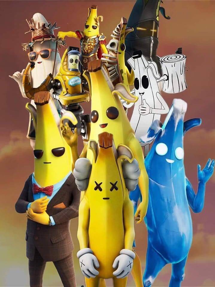 Fortnite with Funny Banana Skins pfp Profile Picture