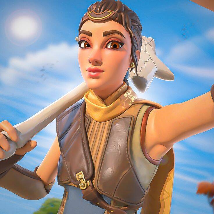 Fortnite Heroine with Pickaxe pfp Profile Picture