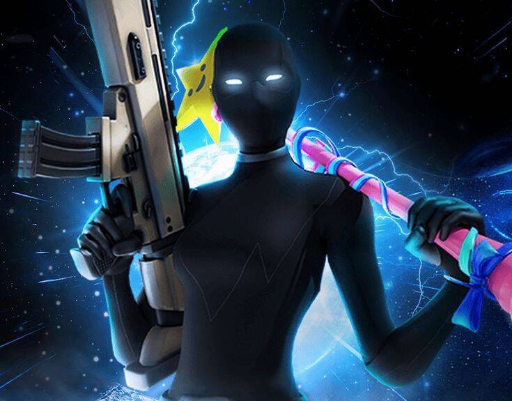 Fortnite pfp Profile Picture with Warrior Skin and Powerful Weapon