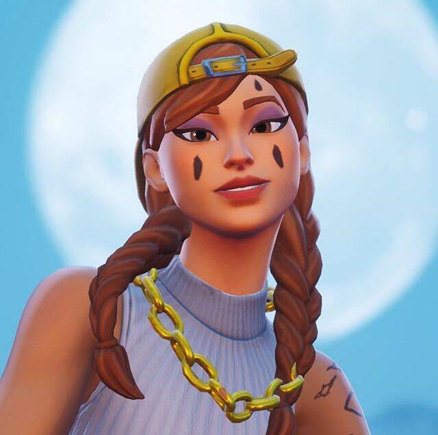 Fortnite Girl pfp Profile Picture with Hat and Braids