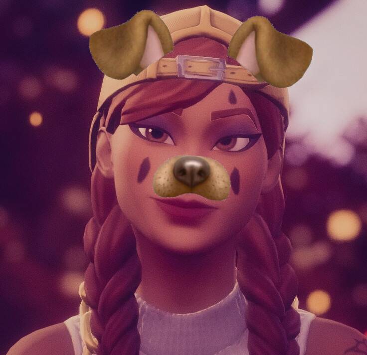 Fortnite pfp Profile Picture with Dog Filter