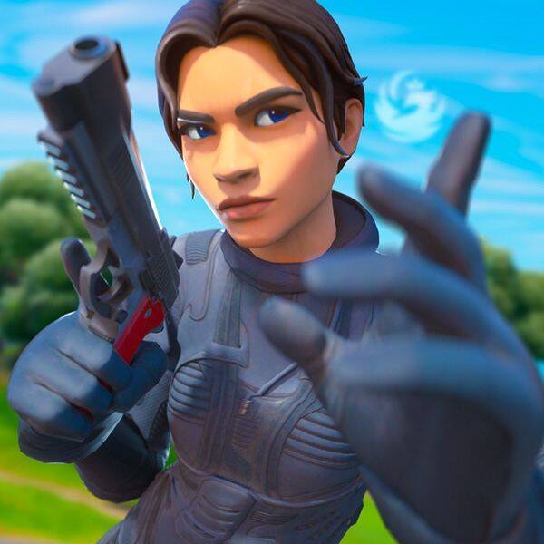 Fortnite Stylish Character pfp Profile Picture with Weapon