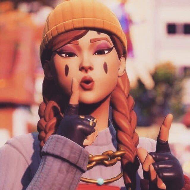 Fortnite Stylish Girl pfp Profile Picture with Braided Hair