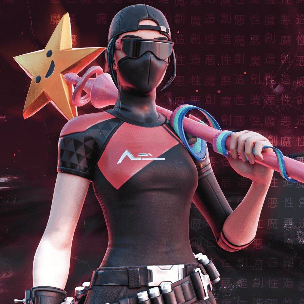 Fortnite pfp Profile Picture with Stylish Skin and Shiny Pickaxe