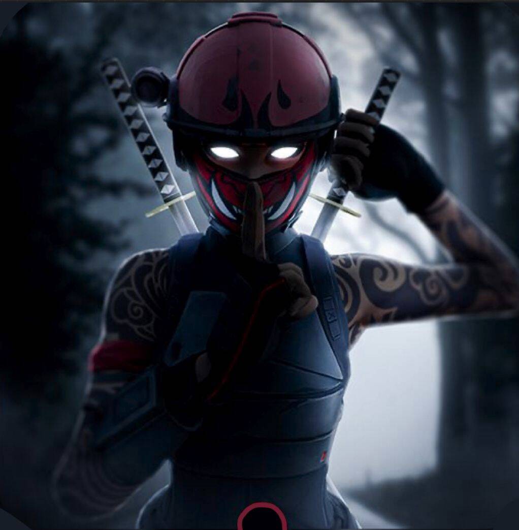 Fortnite pfp Profile Picture Tryhard with Mask and Swords