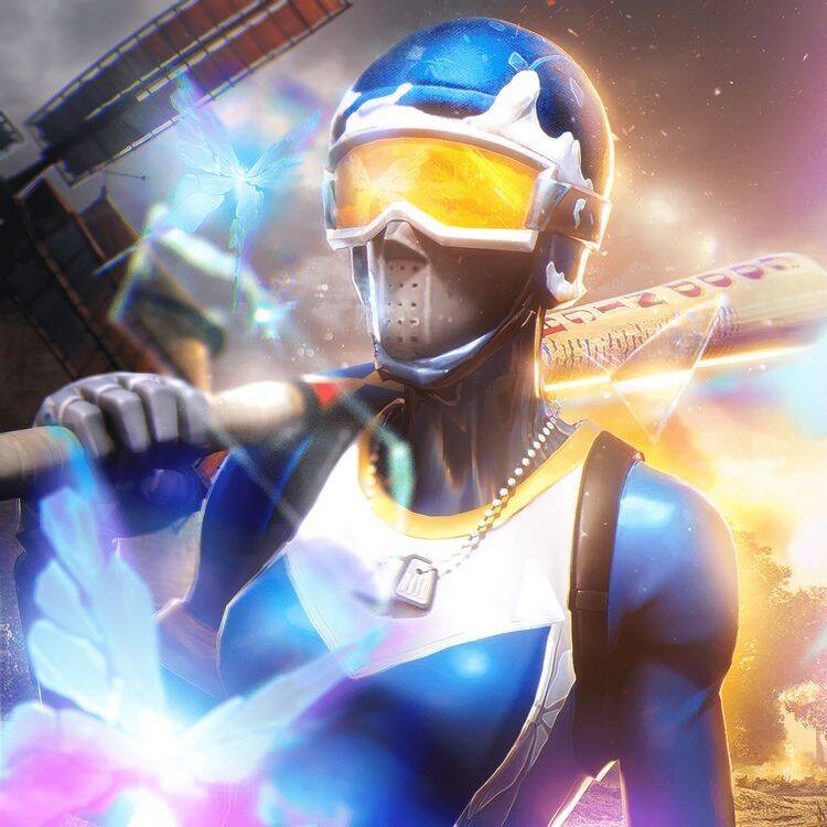 Fortnite pfp Profile Picture Tryhard with Mask and Pickaxe
