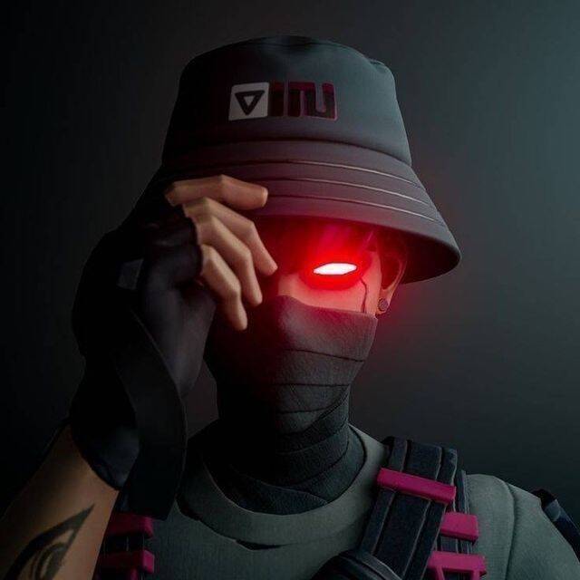 Fortnite Tryhard with Hat and Red Eyes pfp Profile Picture