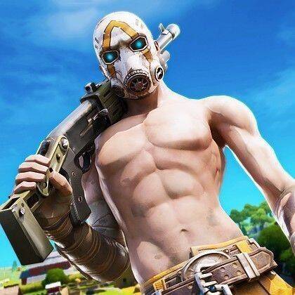 Fortnite Tryhard with Mask and Weapon pfp Profile Picture
