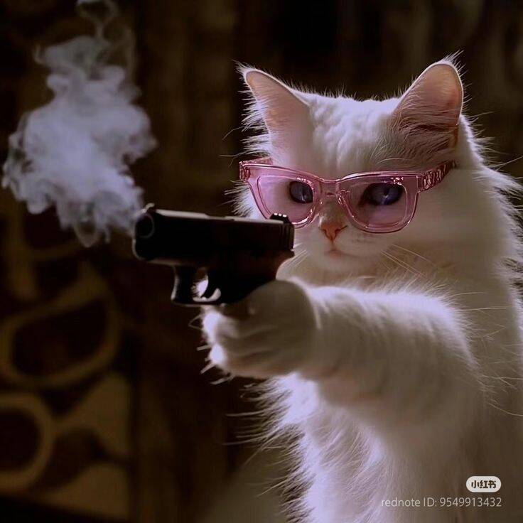 Funny Cat with Glasses Instagram pfp Profile Picture
