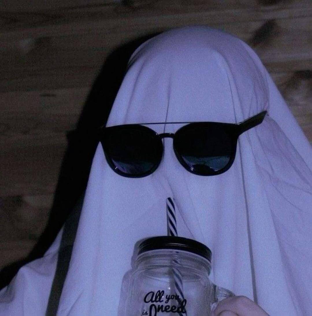 Funny Ghost pfp Profile Picture with Sunglasses