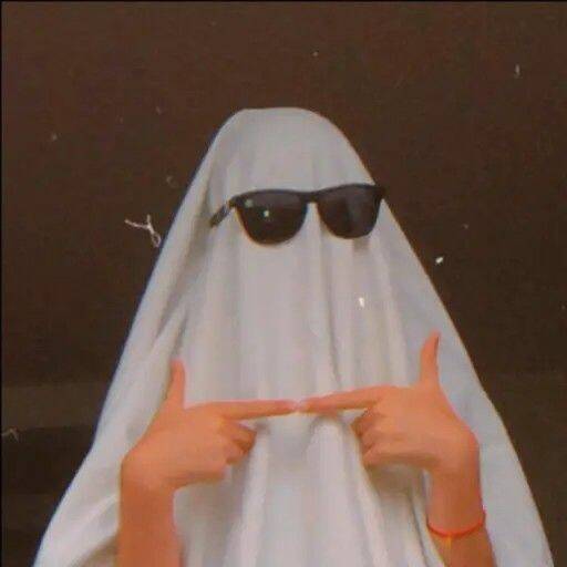 Funny Ghost with Glasses pfp Profile Picture