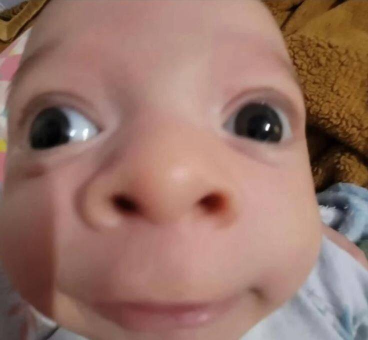 Baby with Wide Eyes pfp Profile Picture