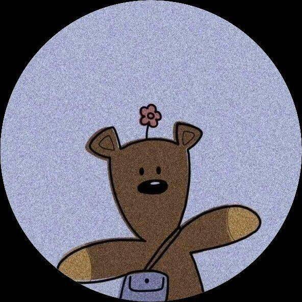 Funny Bear with Flower on Head pfp Profile Picture