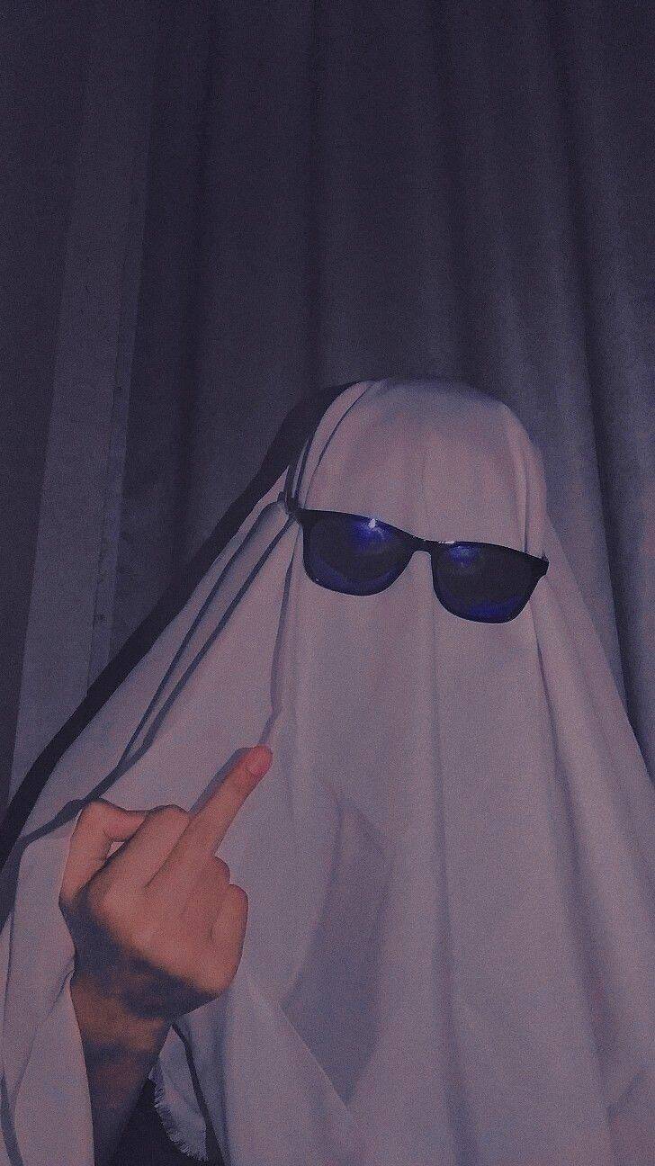Funny Ghost with Glasses pfp Profile Picture