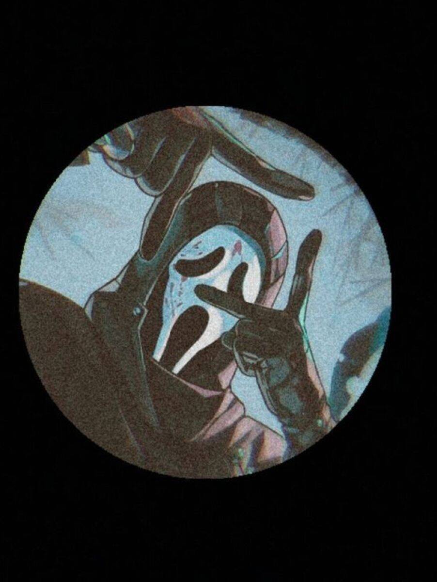 Ghost Style Instagram pfp Profile Picture with Mask