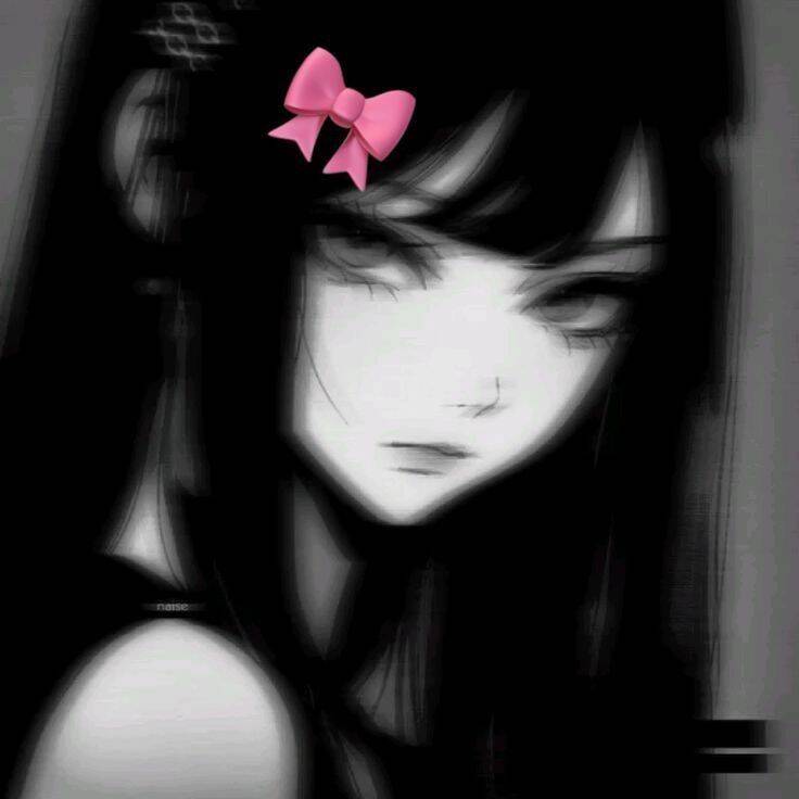 Girl with Pink Bow pfp Profile Picture