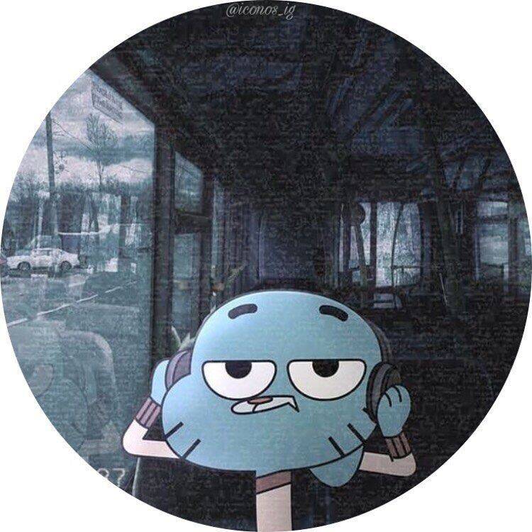 Gumball Listening to Music Whatsapp pfp Profile Picture