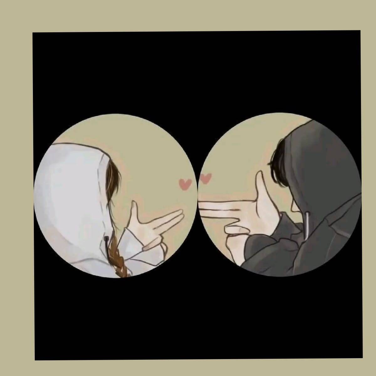 Hands in Heart pfp Profile Picture for Matching Couple