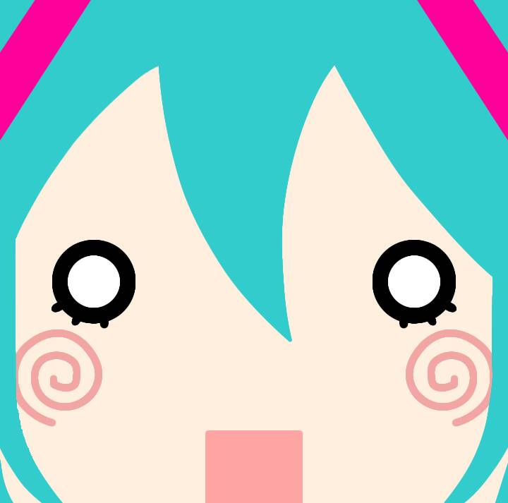 Hatsune Miku pfp Profile Picture with Blue Hair and Big Eyes