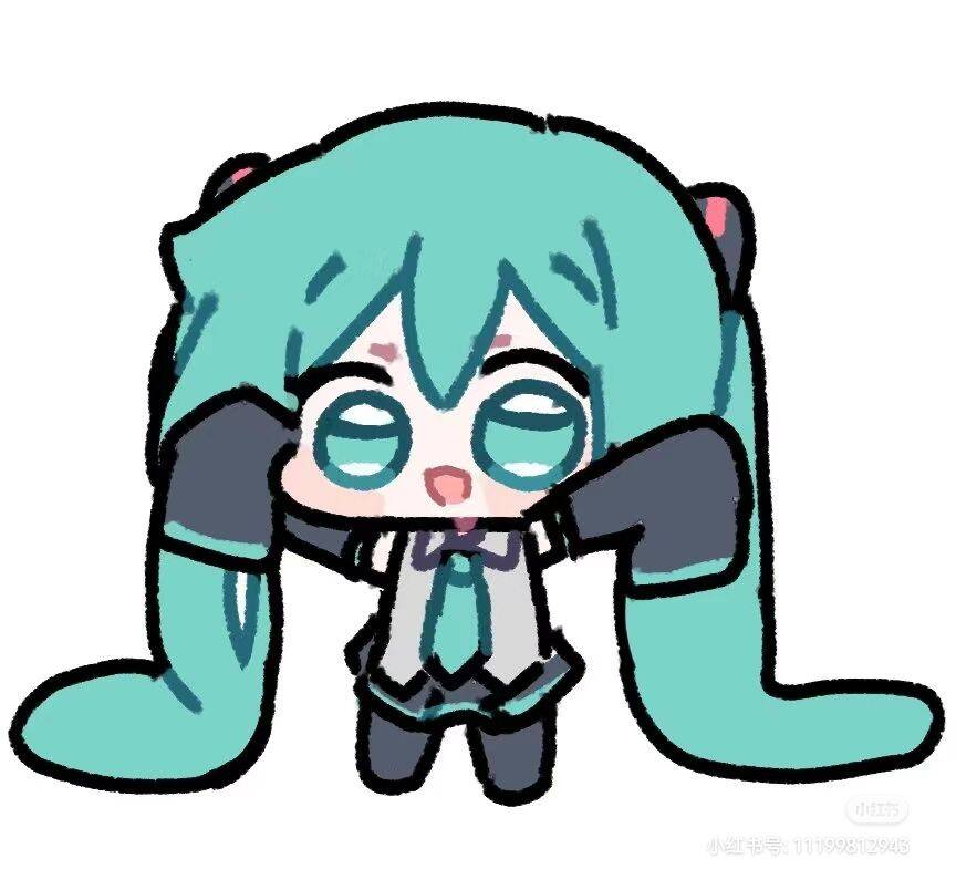 Hatsune Miku pfp Profile Picture Kawaii with Blue Hair