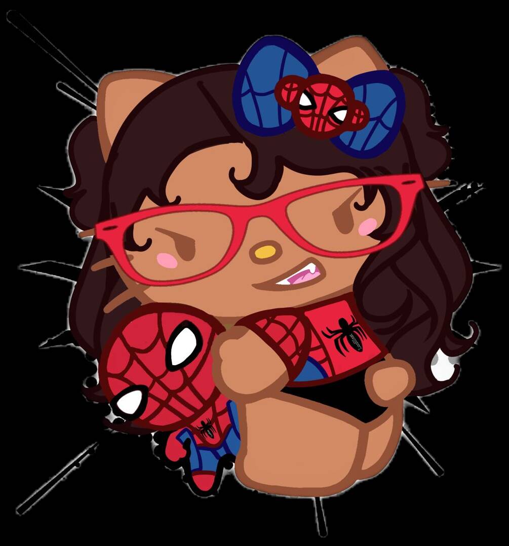 Stylish Hello Kitty pfp Profile Picture with Spider-Man Theme