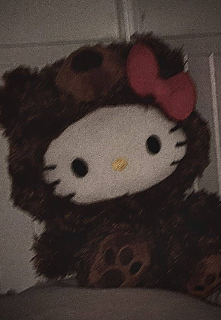Cute Hello Kitty pfp Profile Picture in Bear Costume