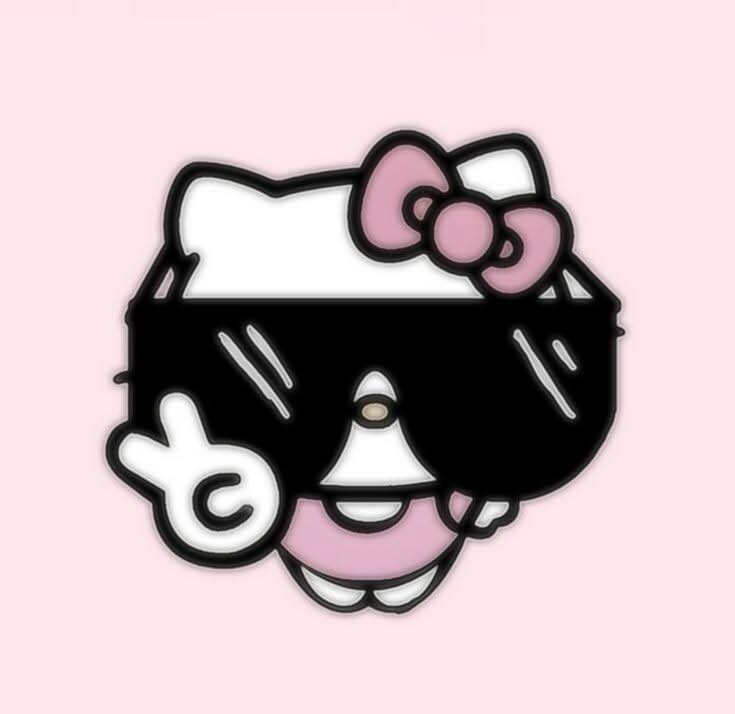 Stylish Hello Kitty pfp Profile Picture with Sunglasses