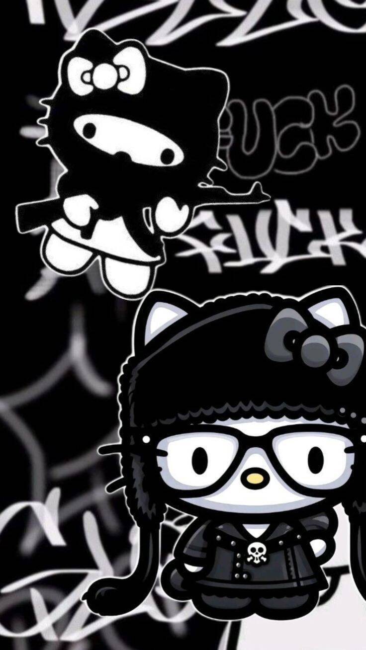 Stylish Hello Kitty pfp Profile Picture with Glasses and Aesthetic Look