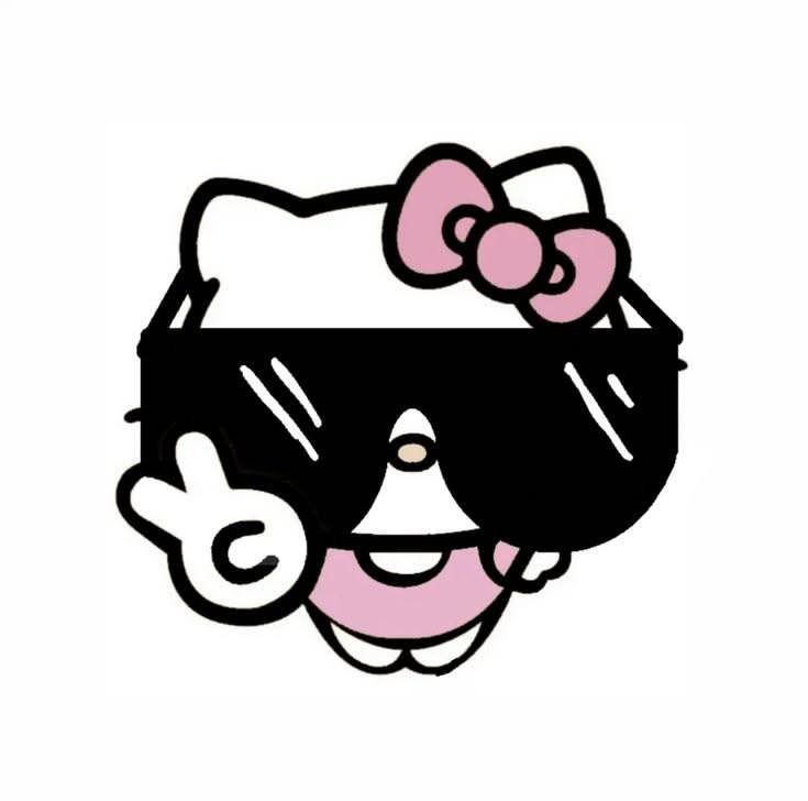Stylish Hello Kitty pfp Profile Picture with Sunglasses
