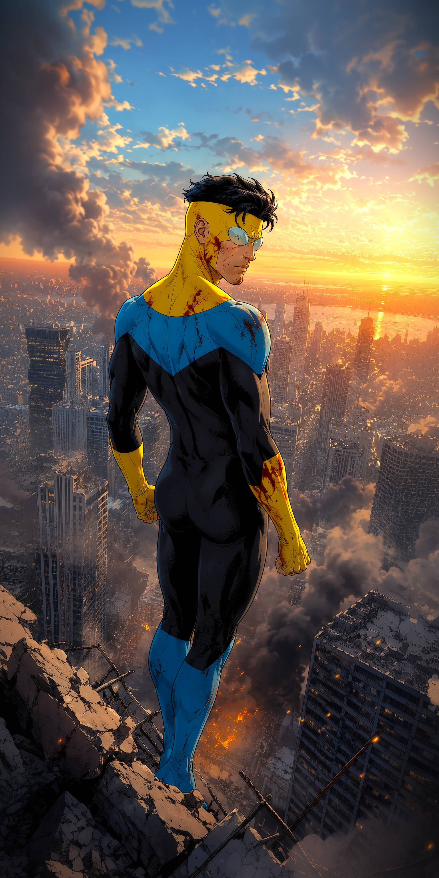 Invincible Mark Grayson in Action pfp Profile Picture
