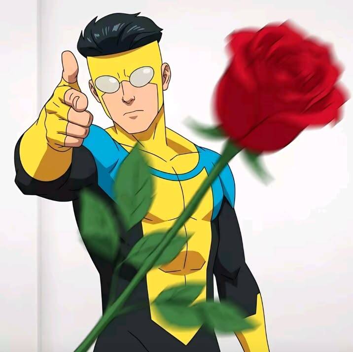 Invincible Mark Grayson with Rose pfp Profile Picture