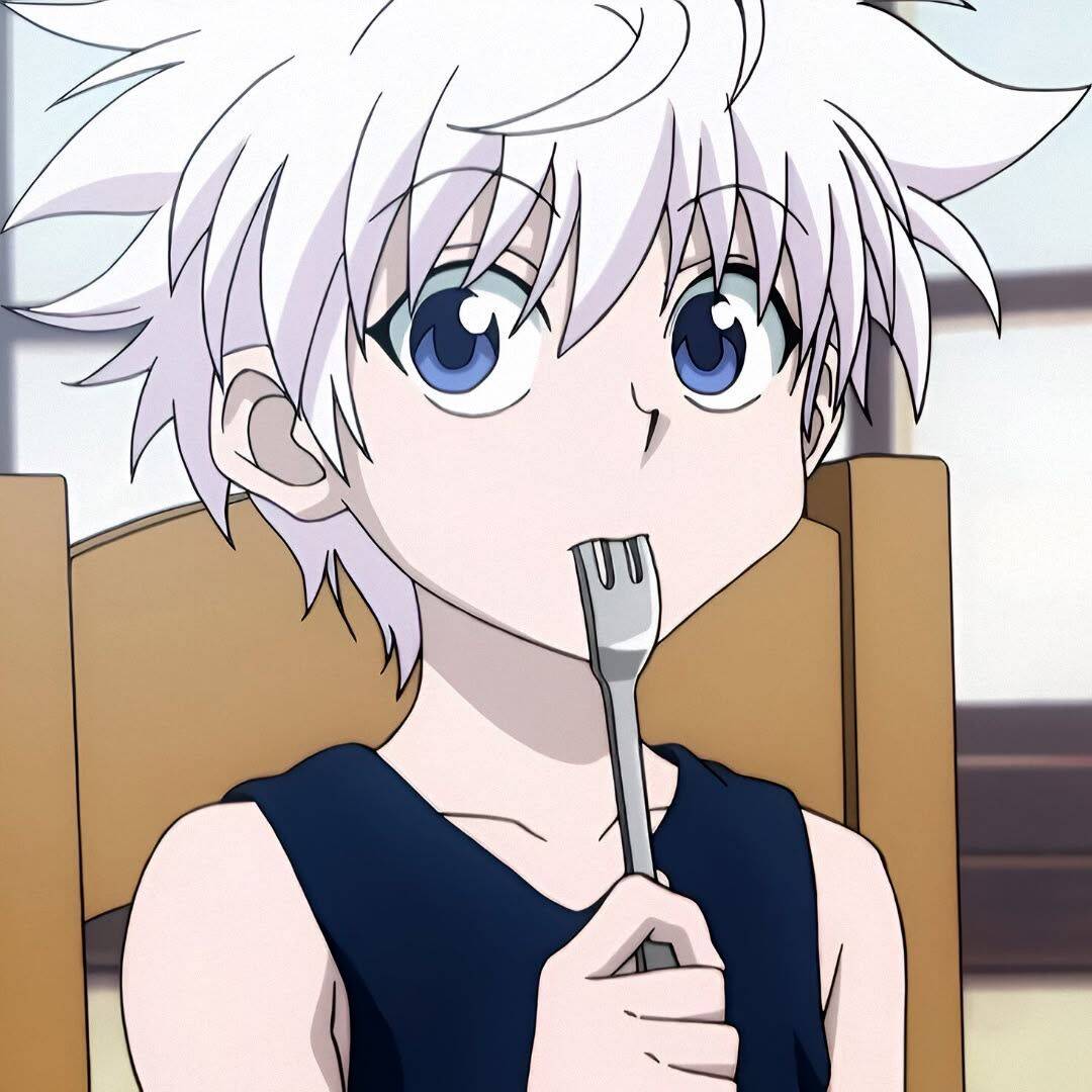 Killua pfp Profile Picture with Fork