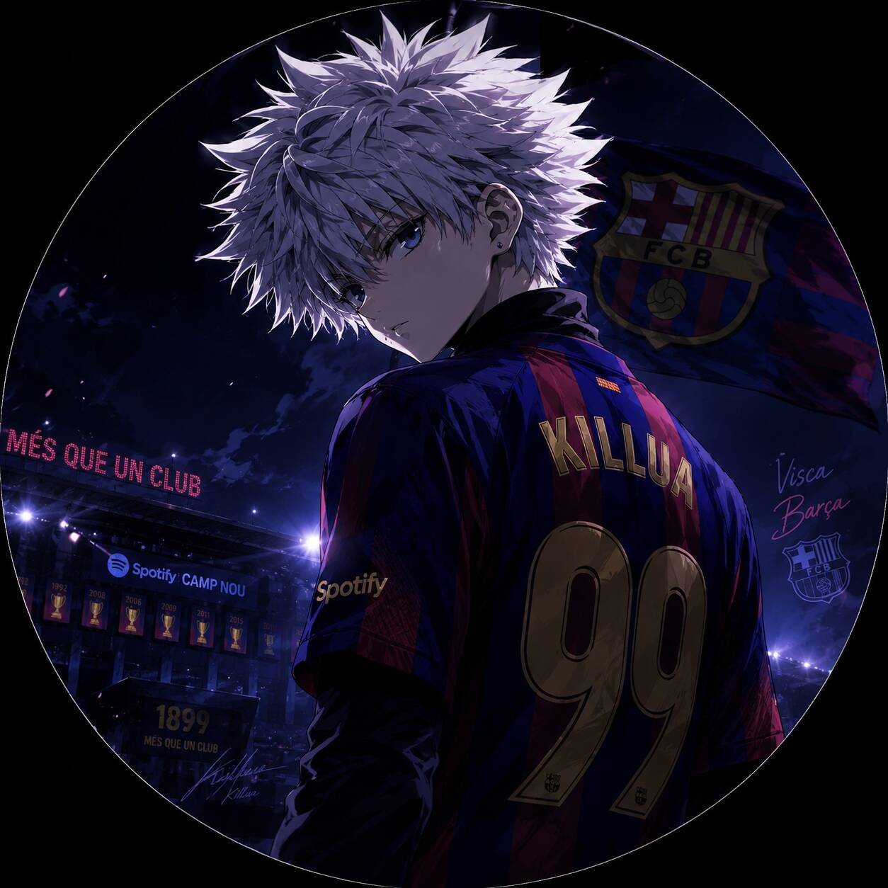 Killua pfp Profile Picture in Soccer Jersey