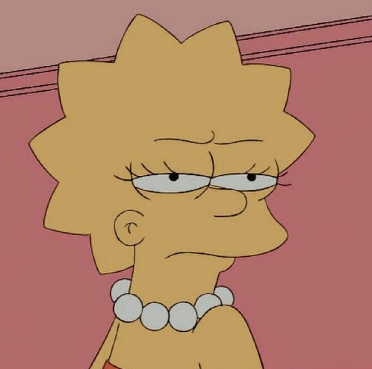 Funny Instagram pfp Profile Picture of Lisa Simpson