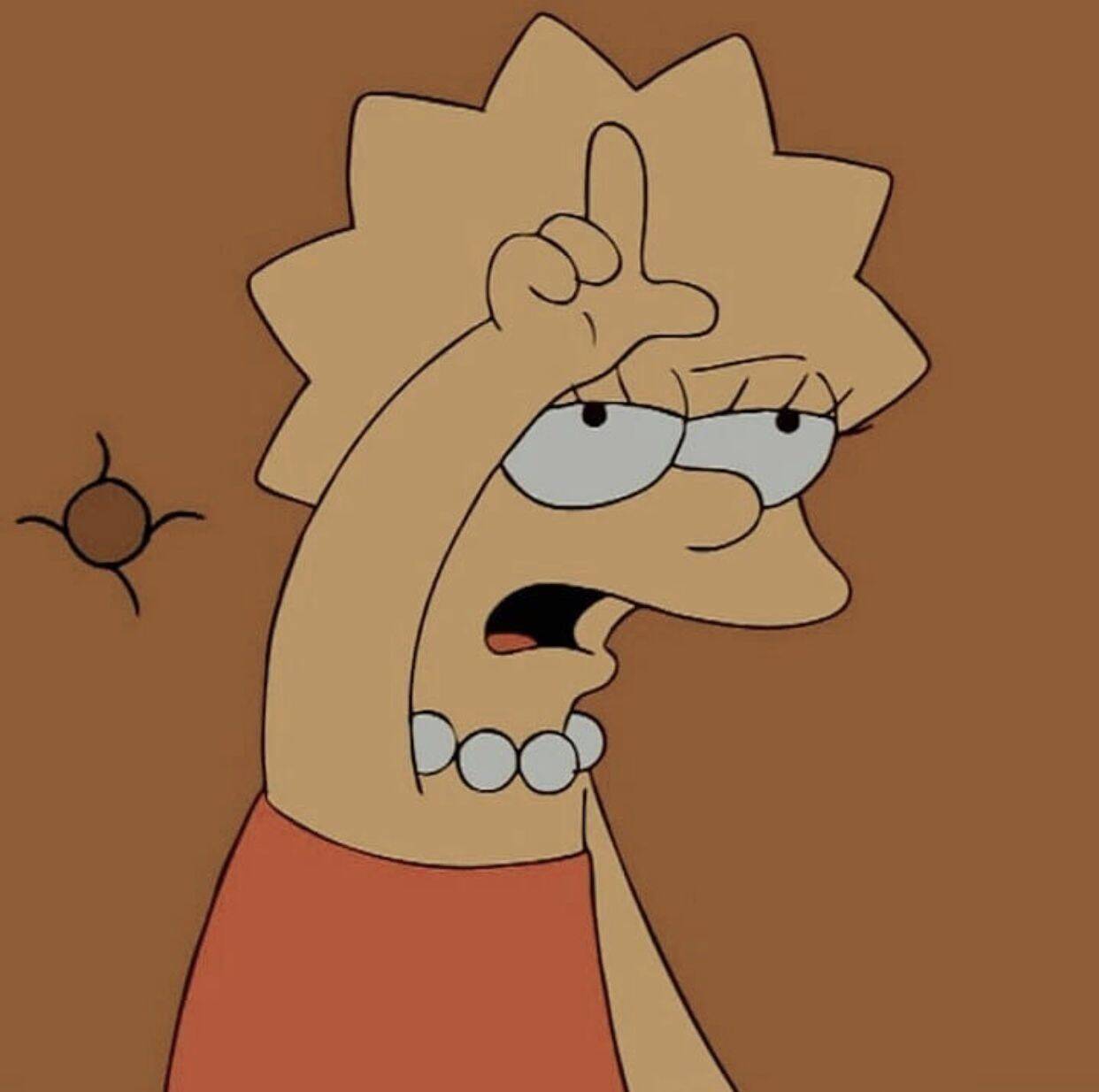 Funny Instagram pfp Profile Picture of Lisa Simpson