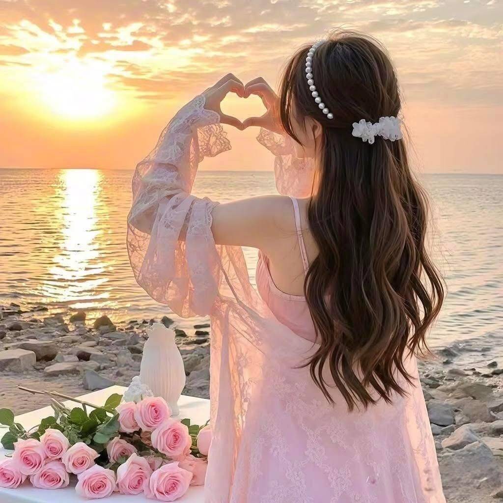 Aesthetic pfp Profile Picture of Love at Sunset