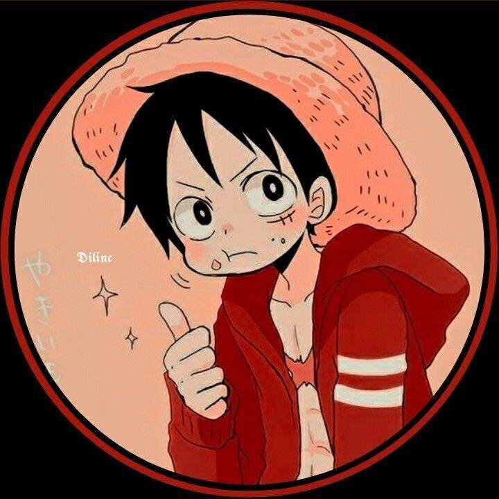Boy​ pfp Profile Picture of Luffy with Straw Hat