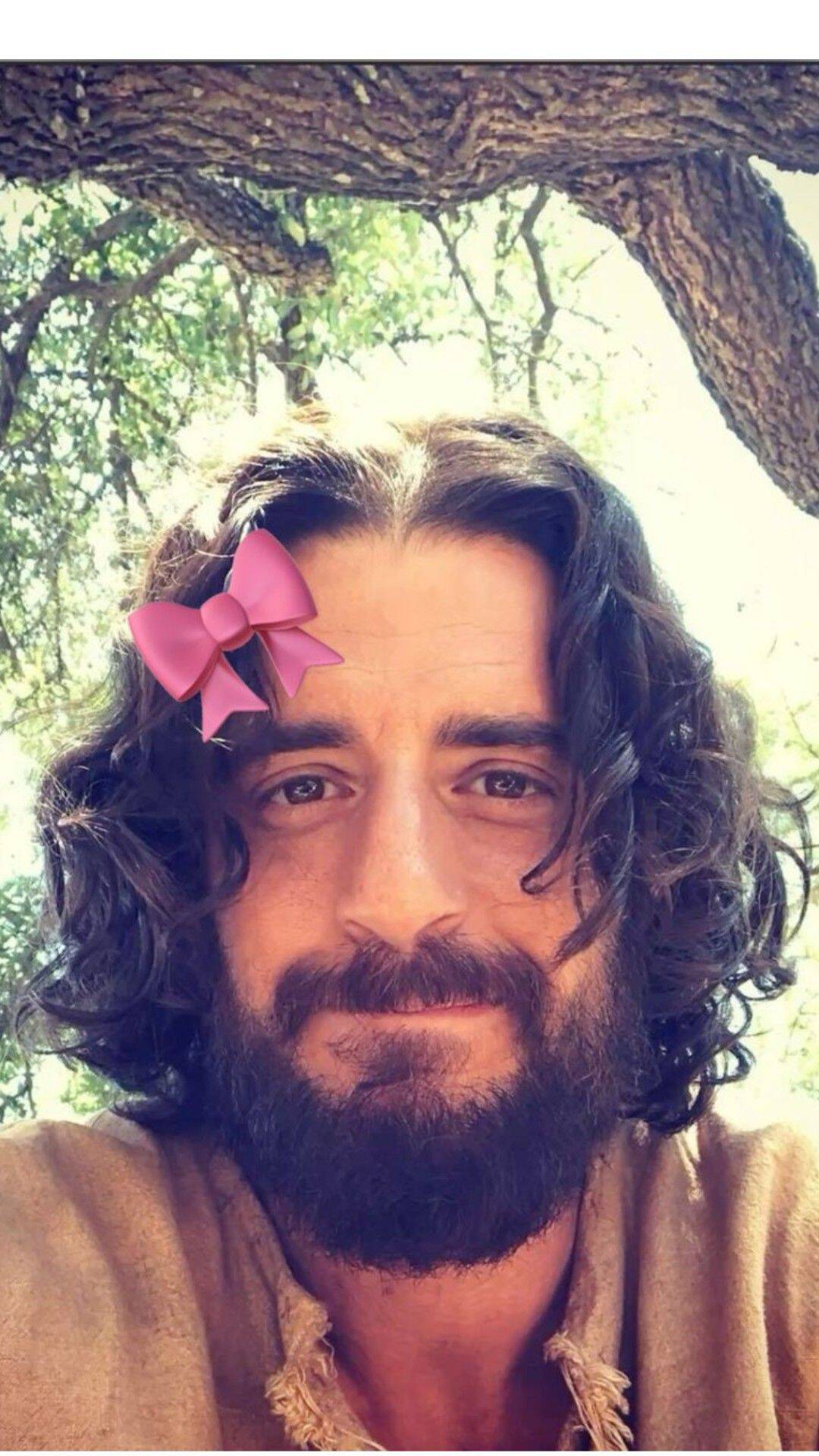 Man pfp Profile Picture with Pink Bow