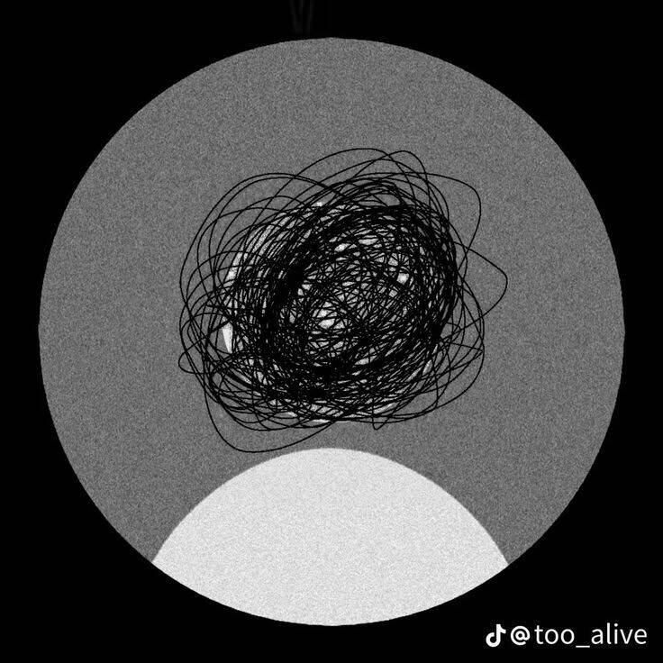 Minimalist Style pfp Profile Picture with Abstract Drawing
