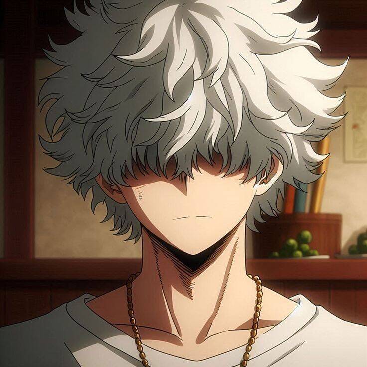 Mysterious Character with White Hair pfp Profile Picture