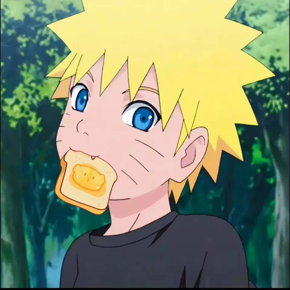 Naruto pfp Profile Picture Eating Bread